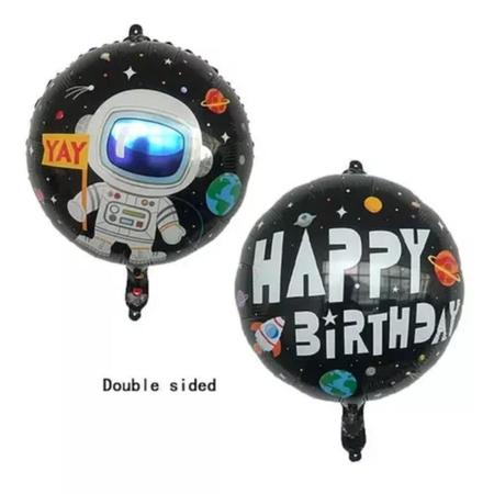 Imagem de Kit Balão 5 Unidades Astronauta Planeta Decoração Festa de Aniversário Personalizado Balões Látex