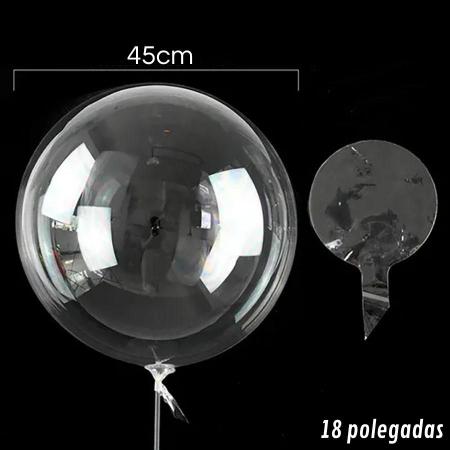 Imagem de Kit Balão Bubble 18 Polegadas Festa Transparente Decorativo - QU0ANTIDADE A ESCOLHER