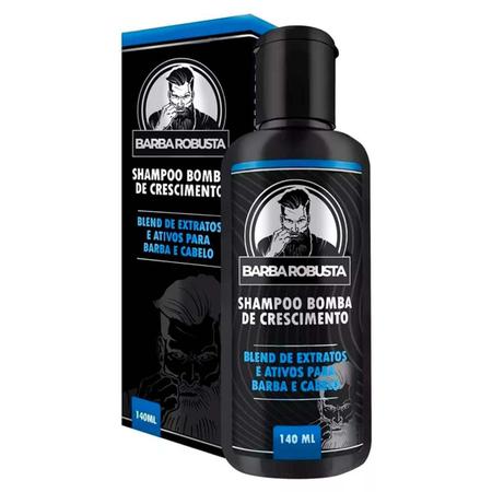 Imagem de Kit Balm Óleo Shampoo Preenchedor Para Barba Robusta