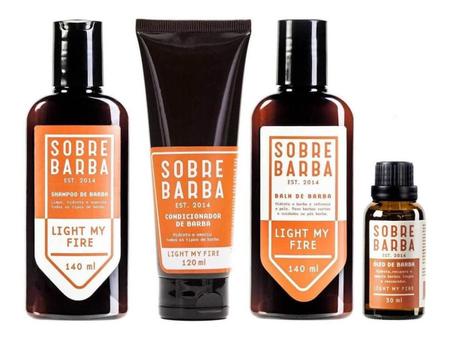 Imagem de Kit Balm Shampoo Condicionador Óleo Light My Fire Sobrebarba