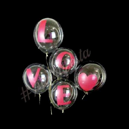 Kit Balões Bubble Love 11 Polegadas com 5 Unidades - PARTIUFESTA Imagem de Kit Balões Bubble Love 11 Polegadas com 5 Unidades - PARTIUFESTA