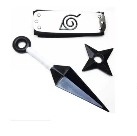 Kit bandana naruto akatsuki + kunai aldeia da folha konoha cosplay -  mvendas - Bandana - Magazine Luiza