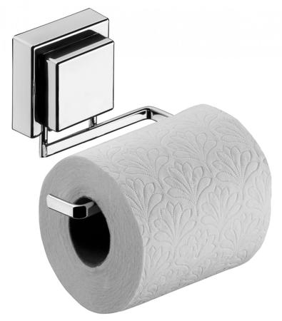 Imagem de kit banheiro ventosa cromado 2 peças toalheiro rosto, papel higiênico Future Praticitá Mix