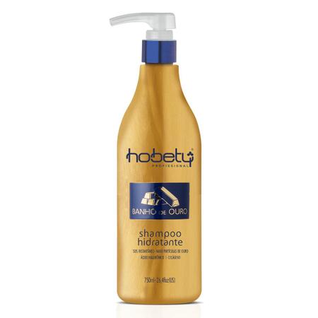 Imagem de Kit Banho de Ouro Hobety Shampoo 750ml+Mascara 750g+Finalizador 60ml