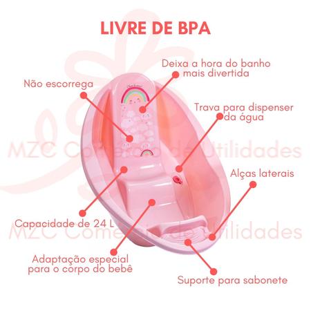 Tapete antiderrapante para banheira de bebe