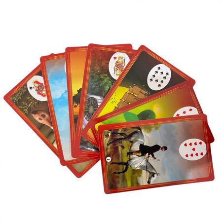 KIT Tarô Baralho Tenda Da Cigana Lenormand Cartomancia - 36 Cartas