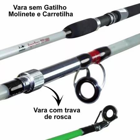 Imagem de Kit Barato Molinete Star 6000 + Vara De 1,80 e Acessórios