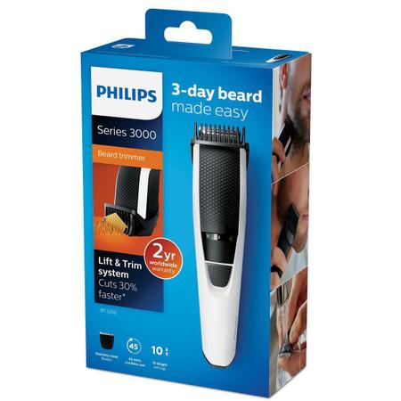 Imagem de Kit Barbeador Aparador de Pelos Barba Cabelos Philips BT3206/14 Bivolt