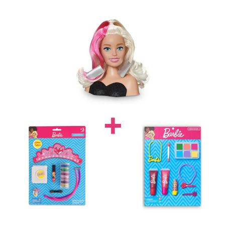 Kit de Maquiagem Infantil Lavável da Barbie para Crianças a Partir