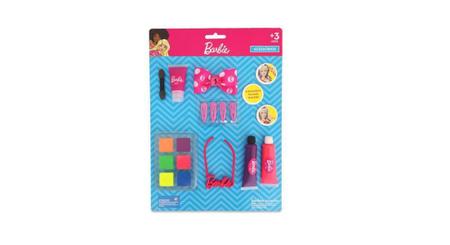 Kit Infantil Boneca Barbie Styling Hair C/ Cartela Maquiagem no Shoptime