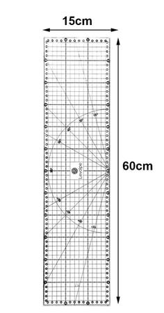 Imagem de Kit Base De Corte Rosa 90x60 + Régua 15x60 + Cortador 45mm