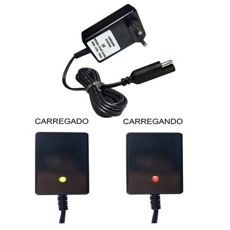 Imagem de Kit Bateria 6V 12ah Unipower + Carregador Led + Chicote