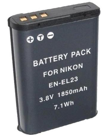 Imagem de Kit Bateria EN-EL23 + carregador para câmera digital e filmadora Nikon CoolPix P600, S810C