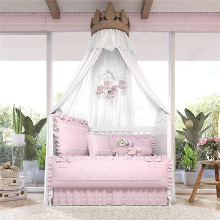 Quarto Bebê Menina Rosa Clássico 17Pçs Grão de Gente - Kits Enxoval para  Berço - Magazine Luiza