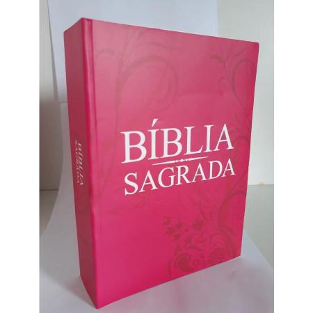 Imagem de Kit Biblia Sagrada Catolica Rosa + Biblia Mulher Ella De Estudos Conciso C/ Estojo
