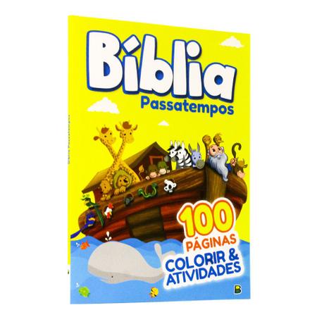Histórias da Bíblia - Livro de Atividades Infantil - Passatempos, jogos dos  erros, caça-palavras, desenhos para colorir