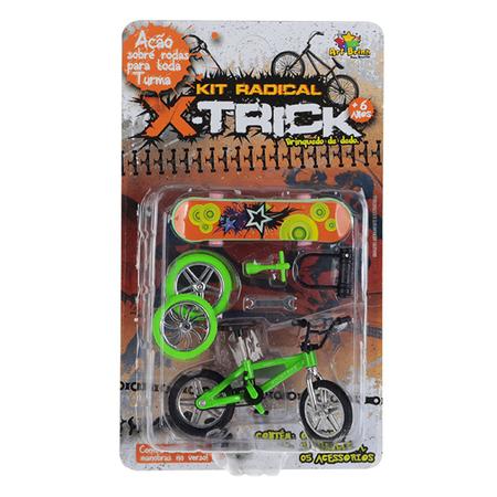 Kit Bicicleta De Dedo Com Skate De Dedo E 5 Acess rios Bmx Art