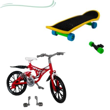 Kit Bicicleta + Skate De Dedo Com 5 Acessórios - Compre Agora - Feira da  Madrugada SP