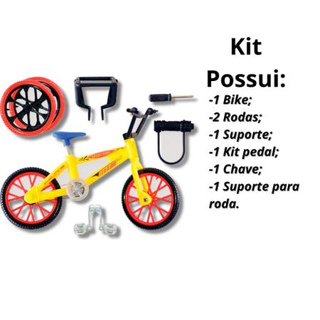 Kit Bicicleta + Skate De Dedo Com 5 Acessórios - Compre Agora - Feira da  Madrugada SP