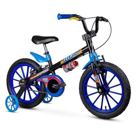 Imagem de Kit Bicicleta Infantil Aro 16 Tech Boys + Capacete + Sinalizador LED