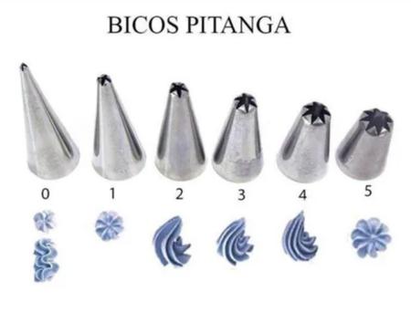 Imagem de Kit Bico Pitanga  - 6 Peças Inox 