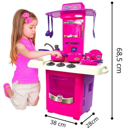 Imagem de Kit Big Cozinha Infantil Completa Brinquedo Fogão Criança