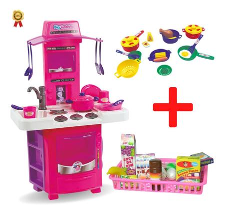 Kit Jantarzinho Panelas Comidas Pratos E Cozinha Completa - Big Star  Brinquedos - Cozinha Infantil / de Brinquedo - Magazine Luiza