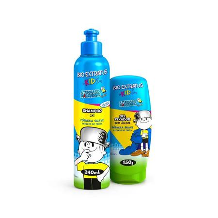 Imagem de Kit Bio Extratus Kids Shampoo 2em1 240ml + Gel Fixador 150g