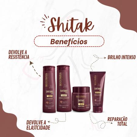 Kit Bio Extratus Shitake Plus Reconstrução 4-Produtos