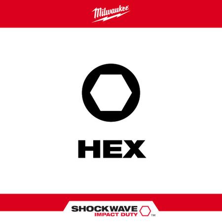 Imagem de Kit Bit Hexagonal Shockwave 1" com 08 Peças 48-32-4617 - Milwaukee