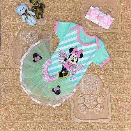KIT Body bebe Tematico MINNIE BABYKIDS Body para Bebes Magazine Luiza