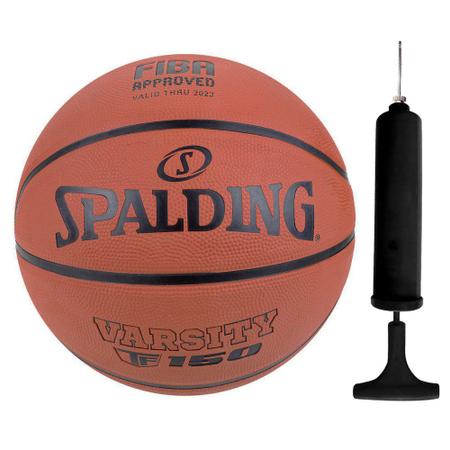 Imagem de Kit Bola de Basquete Spalding Varsity TF-150 + Bomba de Ar