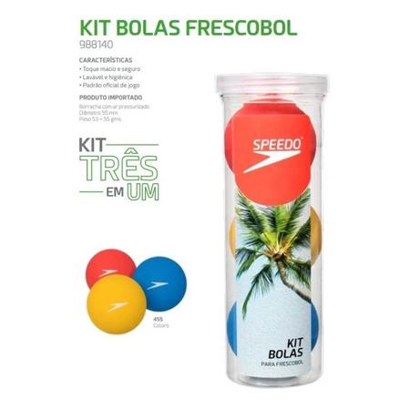 Imagem de Kit Bola de Frescobol Pack com 3 Bolas Speedo Praia
