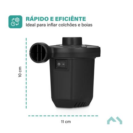 Imagem de Kit Bola Suíça Pilates Yoga C Inflador Eletrico Rapido Enche