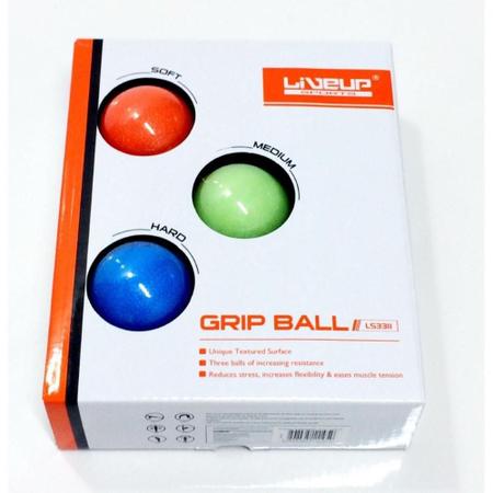 Imagem de Kit Bolas de Aperto (Grip Ball) - Leve, Médio e Forte 5 Cm - Liveup