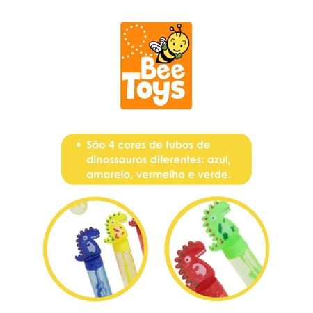 Imagem de Kit Bolinha Bolhas De Sabão C/ 24 Unidades Tubete 14cm P/ Festas Lembrancinha Diversão - Bee Toys