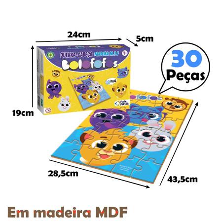 Kit 2 Quebra-cabeças 24 peças + Jogo Memória 5 pares para idosos