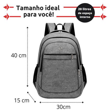 Kit Bolsa Necessaire Armazenamento Mochila Masculina Moderna Volta as aulas Termica Material Escolar Porta Notebook Meimi Amores Bolsas e Mochilas para Notebook Magazine Luiza