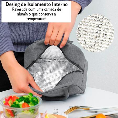 Imagem de Kit Bolsa Necessaire Multiuso Térmica E Mochila Discreta Top Homens Presente Natal Porta notebook Grande Resistente Top