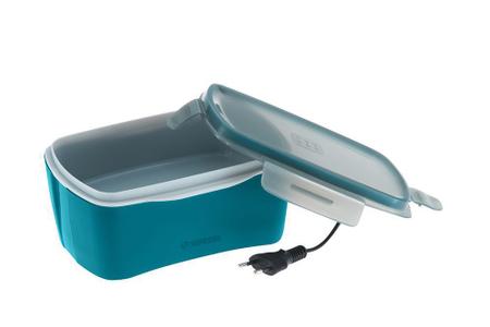Imagem de Kit Bolsa Térmica Lunch 4,2 L  + Marmita Elétrica Bivolt Azul Refeição - Soprano