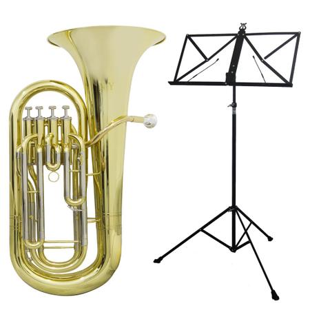 Imagem de Kit Bombardino de 4 Chaves EP 340 New York + Estante de Partitura S2