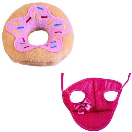 Kit Boné E Pelúcia Rosquinha Para Cães E Gatos - Gg - Nicapet Imagem de Kit Boné E Pelúcia Rosquinha Para Cães E Gatos - Gg