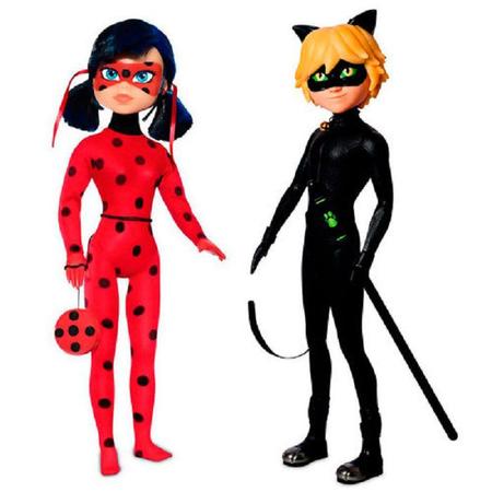 Boneco Miraculous - As Aventuras de Ladybug - Cat Noir - 55 cm