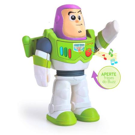 Kit Boneco Buzz Lightyear Infantil Elka + Copo e Garrafa de Foguete Imagem de Kit Boneco Buzz Lightyear Infantil Elka + Copo e Garrafa de Foguete