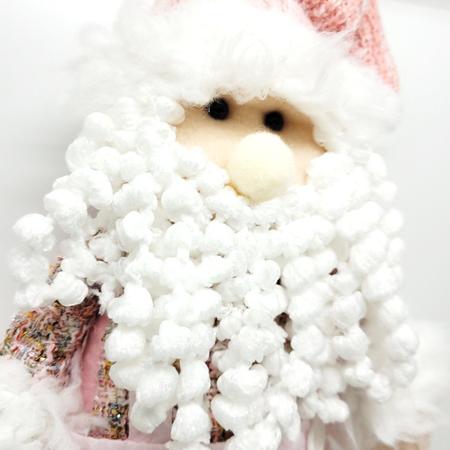 Jogo Papai Noel e Boneco de Neve Sentado Rosê Luxo Gorrinho e Cachecol  Crochê 32cm - Magizi - Mundial Casa e Presentes