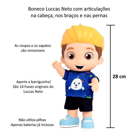 Boneco Luccas Neto fala 14 Frases - Baby Brink - Boneco Luccas Neto -  Magazine Luiza