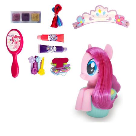 Imagem de Kit Boneco My Little Pony Pinky Pie Busto + Salão de Beleza