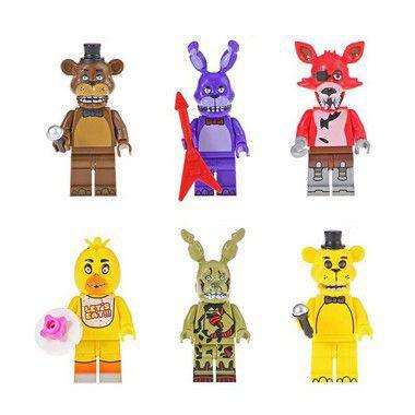 5 bonecos Five Nights at Freddy animatronic Fnaf Chica, Bonnie