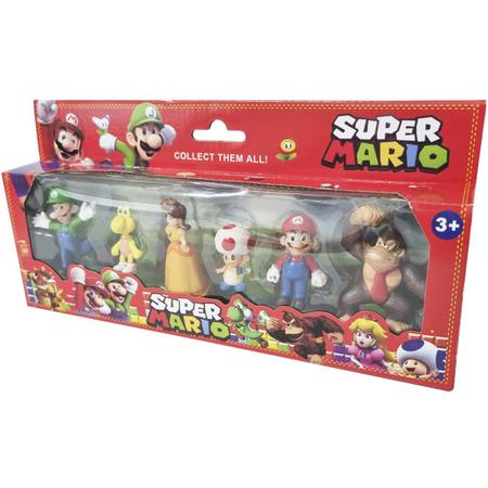 Bonecos Super Mario Bros Coleção 6 Peças - Frete Grátis