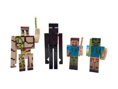 Bonecos de Vinil 8-bit do Game Minecraft  Brinquedos de minecraft, Steve  minecraft, Mine craft party